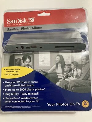 SANDISK Shoot & Store Digital Photo Album/Card Reader SDV2-A (View Photos on TV) - Image 1 of 2