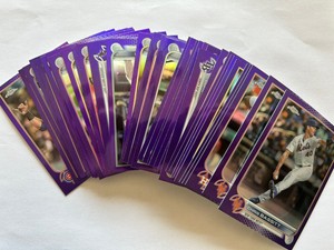2022 Topps Chrome Update PURPLE REFRACTORS Complete Your Set You Pick/Choose!