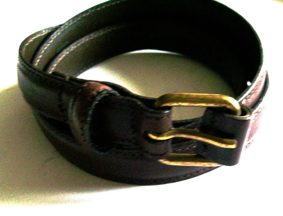 Hobbs Devon Belt Chocolate dark brown leather 2 cm wide Size M Medium brand new - Image 1 of 4