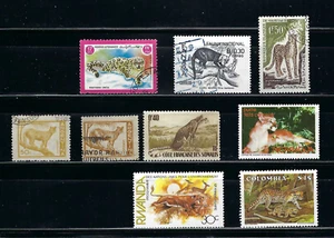 PUMA.- LEOPARD.- 'ENDANGERED ANIMALS''  LOT   {9}   60/70s - Picture 1 of 1