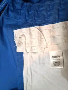 3 x M&S Kobaltblau Verdunkelung Gefütterte Vorhänge Tropfen 53 Zoll B: 62 Zoll JEDER VORHANG - Bild 1 von 3