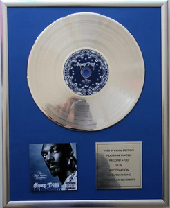 Snoop Dogg Tha Blue Carpet CD Cover+12"Vinyl goldene /platin Schallplatte - Picture 1 of 1