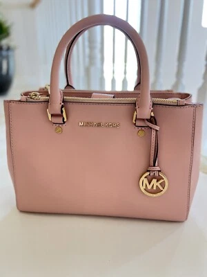 Bolso de Mano Michael Kors 30F4SSUS5L Sutton Mediano Cartera Rosa Bolso de Hombro Foto 1 de 4