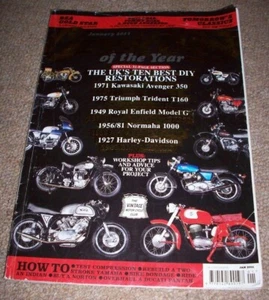 CLASSIC BIKE Jan 2011 BSA Gold Star Norton Commando Triumph Trident Honda CB750 - Imagen 1 de 1