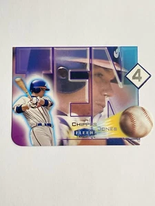 2000 Fleer Tradition Ten 4 Die Cut Chipper Jones ATLANTA BRAVES #8 TF HOF Insert - Picture 1 of 2