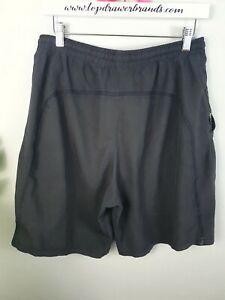 LULULEMON MEN'S - L - Surge Shorts Black £48 Lined pockets reflective 