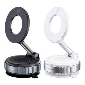 360° Rotation Vacuum Magnetic Phone Holder Foldable Car Mount Stand Dashboard - Photo 1 sur 13