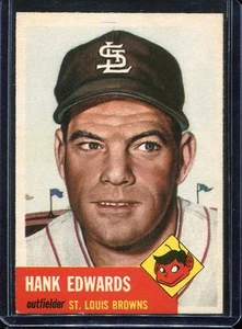 1953 Topps Baseball # 90 Hank Edwards NM Near Mint - Picture 1 of 2
