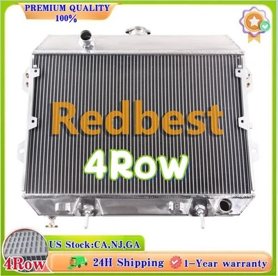 Radiador de aluminio 16" H 4 filas para Nissan 1975-1983 Datsun 280ZX 280Z Turbo GL 2,8 L L L6 Foto 1 de 4