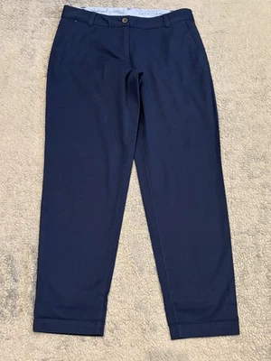 NWOT Talbots The Weekend Chino Pants Womens 4P Navy Blue Tapered Classic Preppy - Image 1 of 4