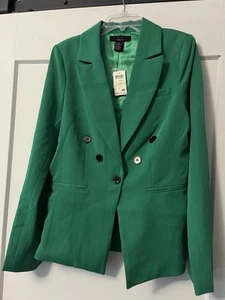 Blazer verde Arden B de lujo para mujer talla mediana M - Imagen 1 de 10