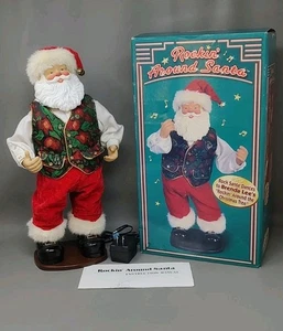 Vintage 1999 Christmas Fantasy Brenda Lee Rockin’ Around Dancing Santa See Video - Bild 1 von 22