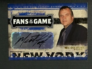 2005 Donruss Fans Of The Game Meat Loaf Auto FG5 - Picture 1 of 2
