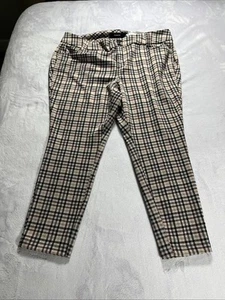 Torrid Plaid Double Knit Ankle Skinny Pants Size 16 NWT Faux Pocket - Picture 1 of 14