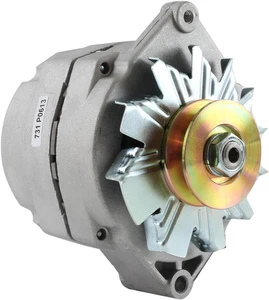 400-12455 TRACTOR Generator 1-Wire ALTERNATOR W 1/2 Inch Pulley - Picture 1 of 7