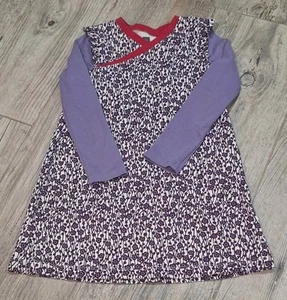 Tea Collection Floral Purple and Red Kids Dress Sz. 4 NWOT - Picture 1 of 6