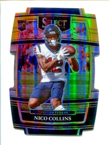 2021 Panini Select Black & Gold Prizm Die-Cut #69  Concourse Nico Collins 🏈 RC - Picture 1 of 3