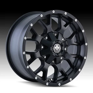 Mayhem 8015 Warrior Matte Black 17x9 8x6.5 -12mm (8015-7981MB) - Picture 1 of 2