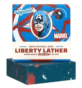 Dr. Squatch - Liberty Lather (Captain America) LIMITED EDITION Soap Bar - Picture 1 of 3