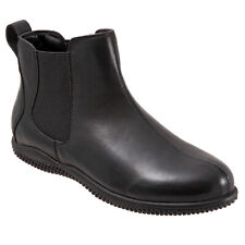 Softwalk Highland S2053-001 Womens Black Leather Slip On Chelsea Boots