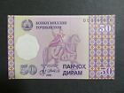 Tadschikistan Banknote 50 Diram 1999 Kassenfrisch (Unc)