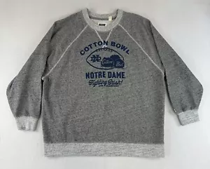 Sudadera University of Notre Dame Adulto Gris Medio Cuello Redondo Algodón Bowl Game - Imagen 1 de 10
