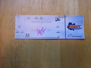 Boleto de borrador de la NHL 2002 autografiado por Matt Greene (Edmonton Oilers) - Imagen 1 de 2