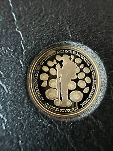 2020 Gold Proof Quarter Sovereign. Tristan da Cunha. Unknown Warrior