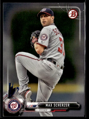 2017 Bowman #43 Max Scherzer Nationals  - Image 1 of 2