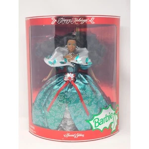 1995 Mattel African American Happy Holidays Barbie #14124 Neu in ungeöffneter Verpackung - Bild 1 von 9