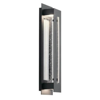 Kichler River Path 23" LED Outdoor Wall Light in Textured Black, 1 LIGHT - Image 1 of 4