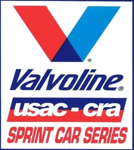 Calcomanía adhesiva Valvoline USAC-CRA Sprint Car Series NUEVA - Imagen 1 de 1