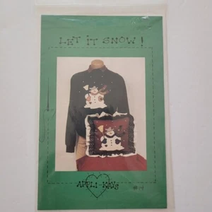 Applique modello Let It Snow Applique Appli-Kays #14 pupazzi di neve - Foto 1 di 2