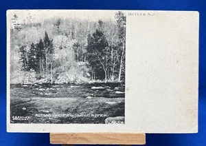 Antique 1907 View of Along The Pequanac River Butler New Jersey Postcard Posted - Picture 1 of 4