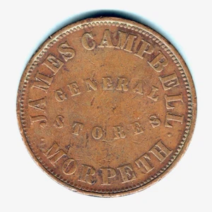 Australia Token.. Campbell 1d - Morpeth NSW. General Stores.. - Picture 1 of 2