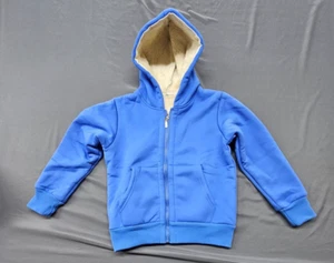 Kid Boy Girl Solid Classic Fleece Hoodies Hooded Zip Up Sweatshirts with Pocket - Picture 1 of 6