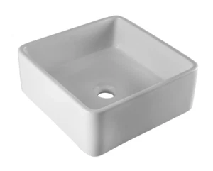 350*350*135mm Esti Ceramic Square Counter Top Basin With Waste - Picture 1 of 4