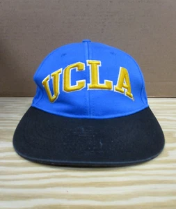 VINTAGE UCLA Bruins Hat Cap Snap Back Blue Champion NCAA Basketball One Size Men - Picture 1 of 9