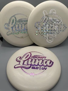 3 New Discraft Luna UV Glo Soft Paul McBeth Limited Edition Putter (1 Misprint) - Picture 1 of 4