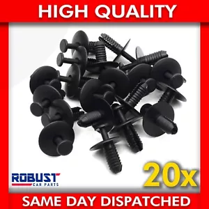 20X FOR BMW EXPANDING RIVET PLASTIC CLIPS BUMPER SILLS SKIRT&COVERS 51118174185 - Picture 1 of 10