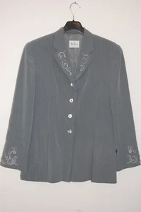 BETTY BARCLAY - GR. 40 - Blazer petrol Nadelstreifen - Bild 1 von 4