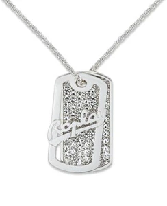 Collar Replay con pedrería + colgante TAG RVC233H60 collar - Imagen 1 de 1