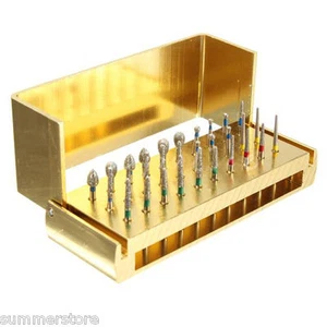 Disinfection Block High Speed Handpieces Holder + 30 Dental Diamond Burs Drills - Picture 1 of 7