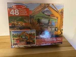 NIP Melissa & Doug Building Site 48 Piece Floor Puzzle 3 Ft X 2 Ft ~ Made in USA - Picture 1 of 6
