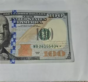 100 dollar bill Super Repeater(Star Note)! - Picture 1 of 3