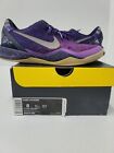 2013 Nike Kobe 8 System Playoff Mens Size 8 Shoes Purple Platinum 555035-500
