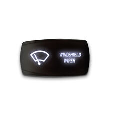 WINDSHIELD WIPER - 5 Pin Horizontal LED Rocker Switch Dual Light 20A 12V ON /OFF