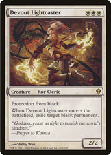 MTG - White - Devout Lightcaster - Zendikar - Creature
