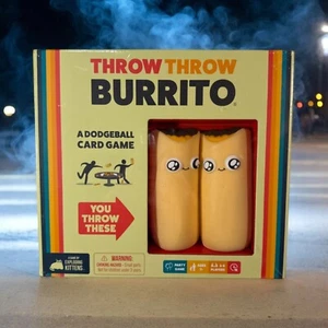 Throw Throw Burrito Card Game By: Exploding Kittens Sealed A Dodgeball Card Game - Picture 1 of 7