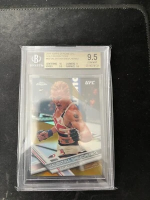 2017 TOPPS CHROME UFC VALENTINA SHEVCHENKO #83 GOLD REFRACTOR /50 RC BGS 9.5 GM - Image 1 of 2